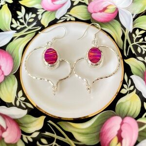 Silver Earring & Pendant Set